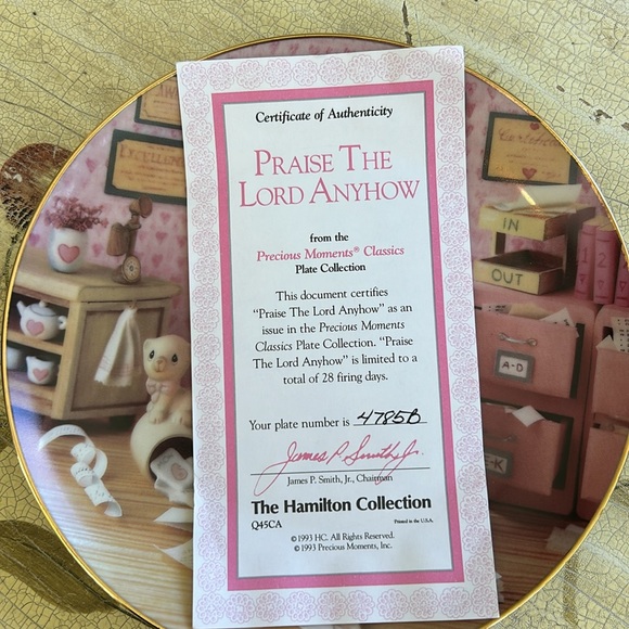 7 plates from Hamilton's Classic Collection,  Precious Moments. - Picture 7 of 15